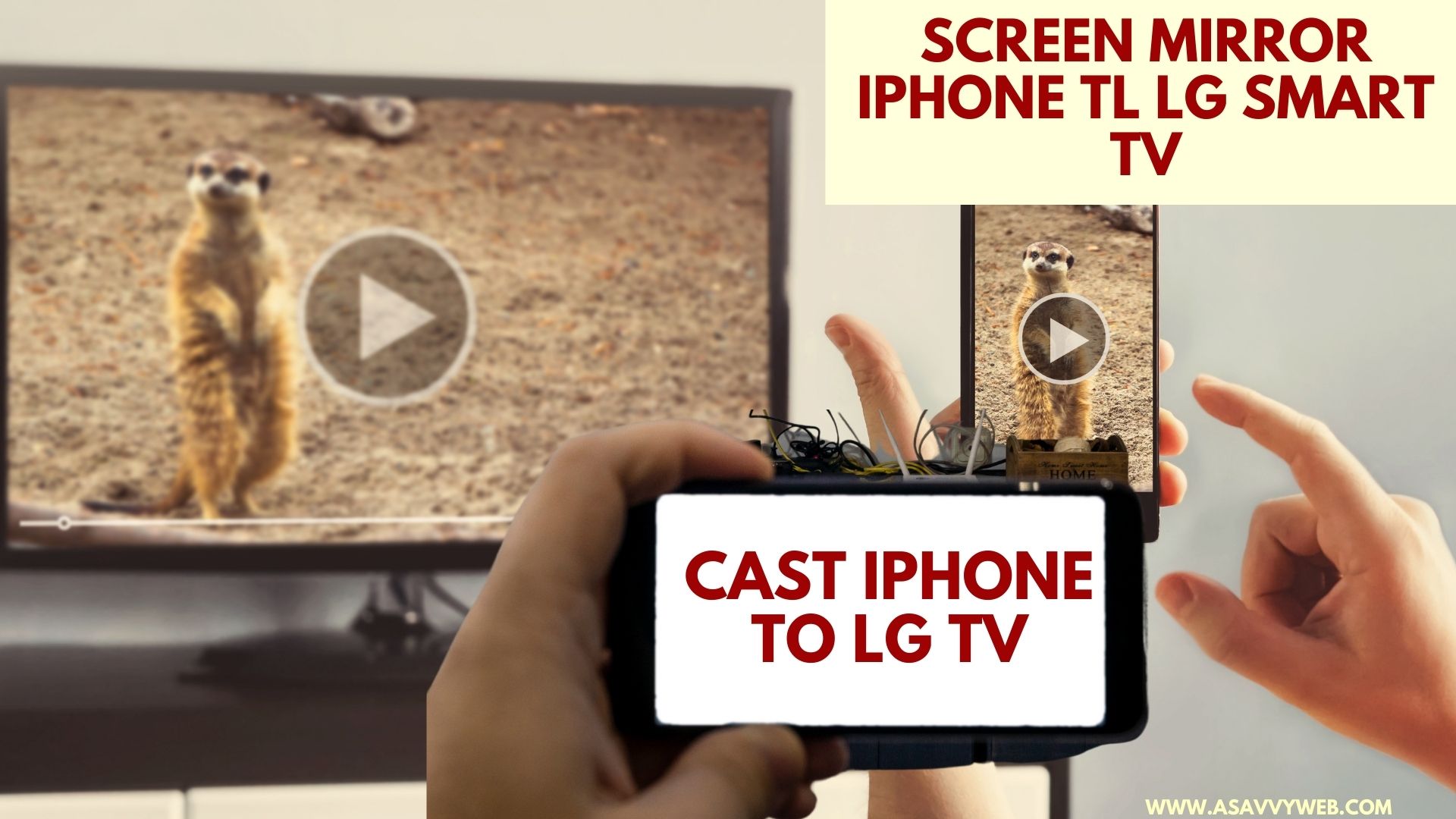 Screen Mirror iPhone to LG Smart TV