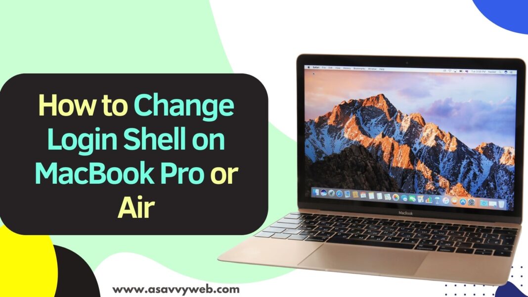 How to Change Login Shell on MacBook Pro or Air