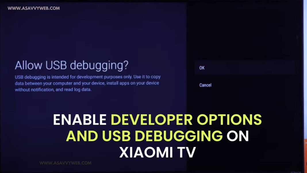 Enable Developer Options and USB Debugging on Xiaomi TV