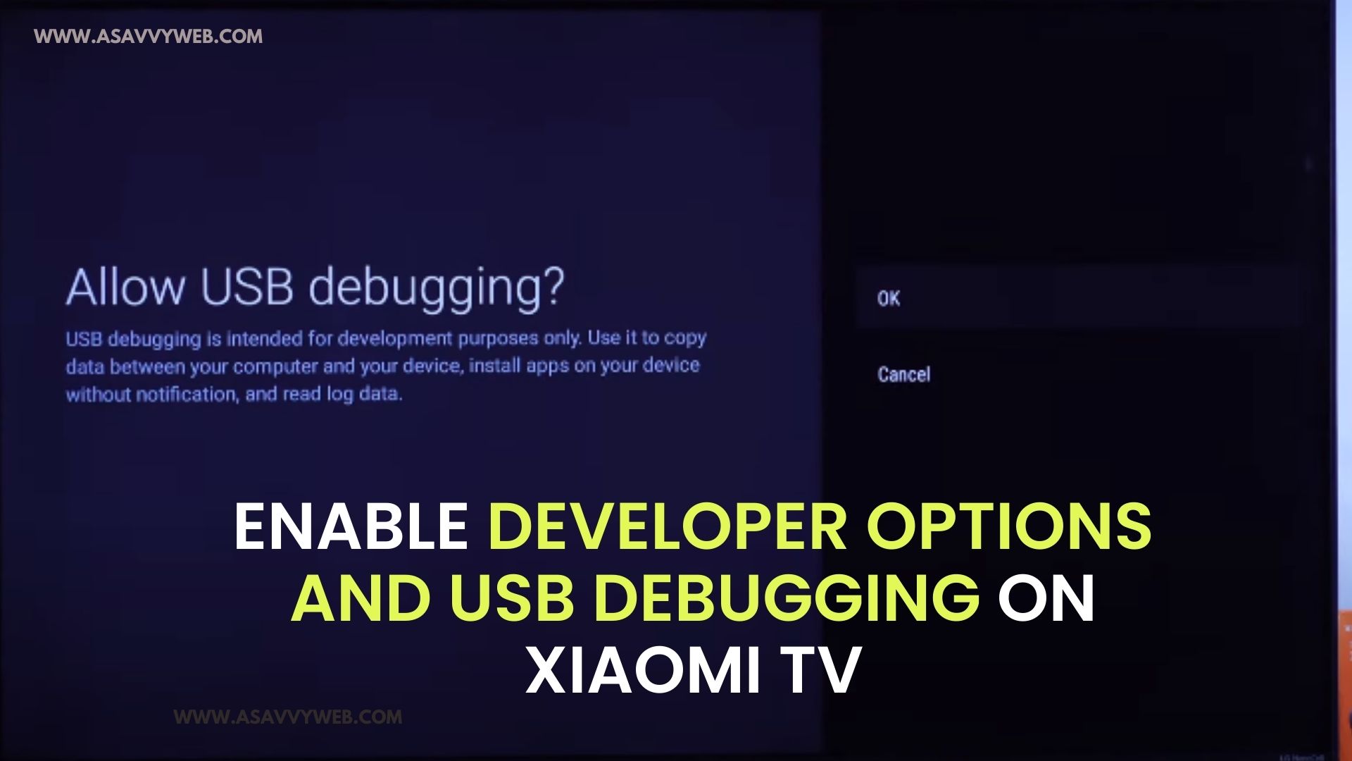Enable Developer Options and USB Debugging on Xiaomi TV Box - A Savvy Web