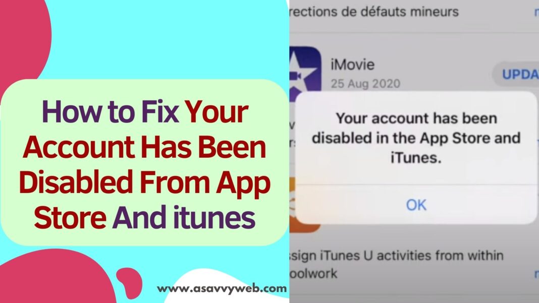 How to Fix Your Account Has Been Disabled From App Store And iTunes
