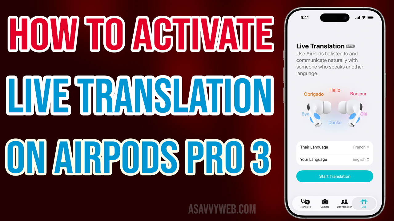 How to Activate and Use Live Translation on AirPods Pro 3